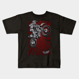 RED DIRTBIKER Kids T-Shirt